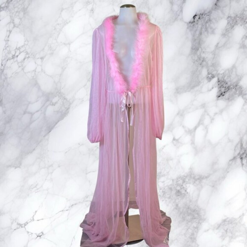 Sugar Coated Crush Marabou Robe